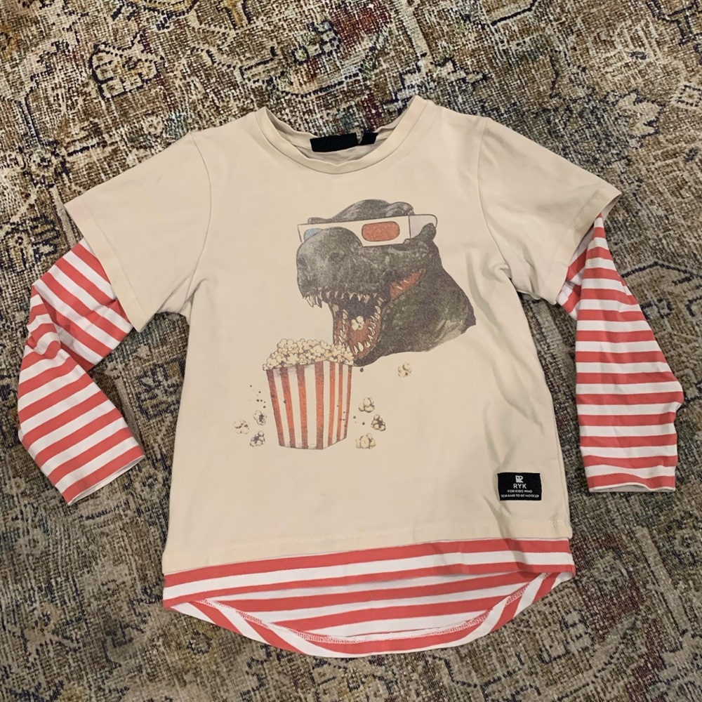 Rock your Kid Dinosaur Popcorn Shirt